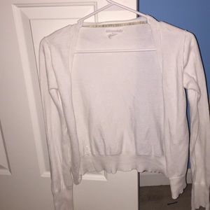 White cardigan